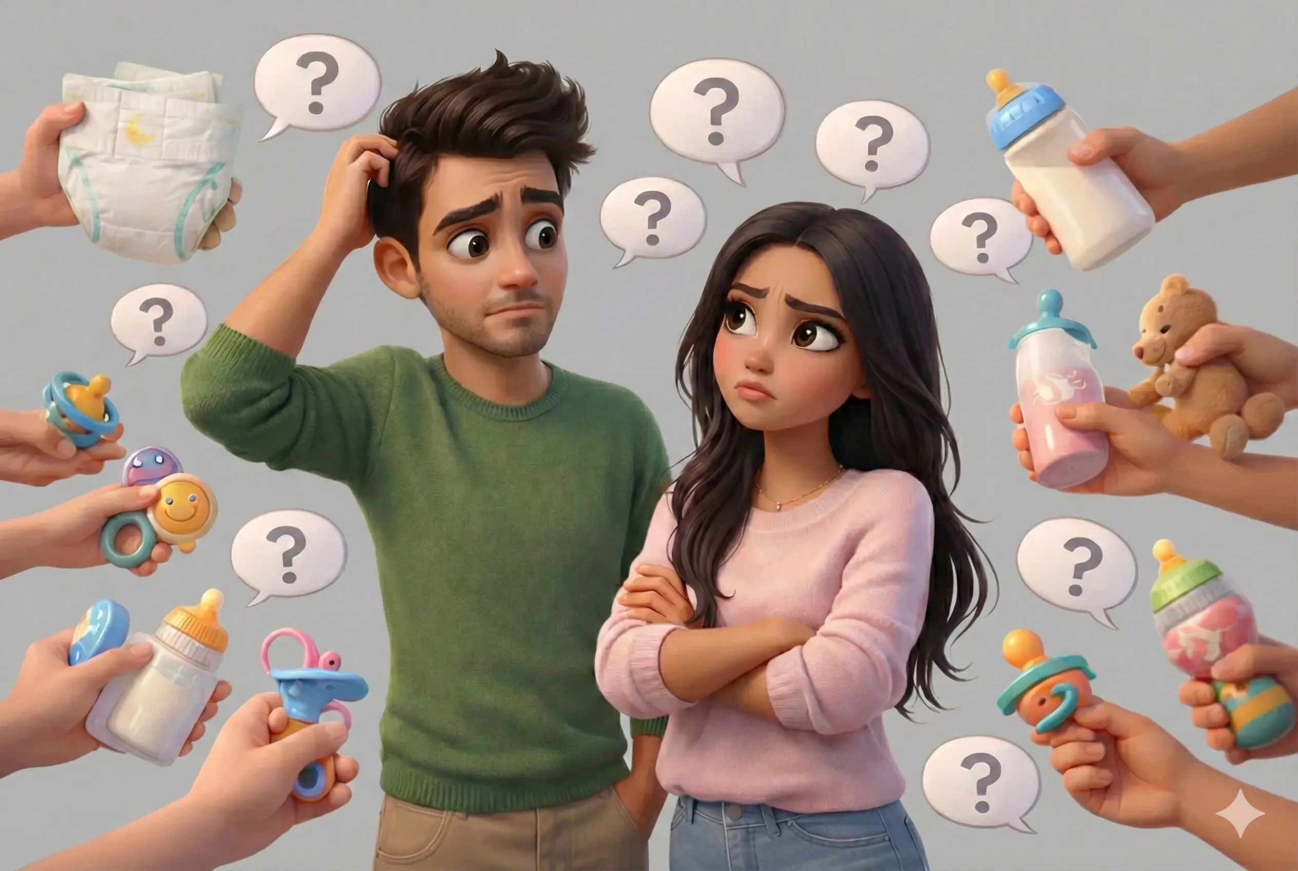 Cota para perguntar quando o casal terá filho