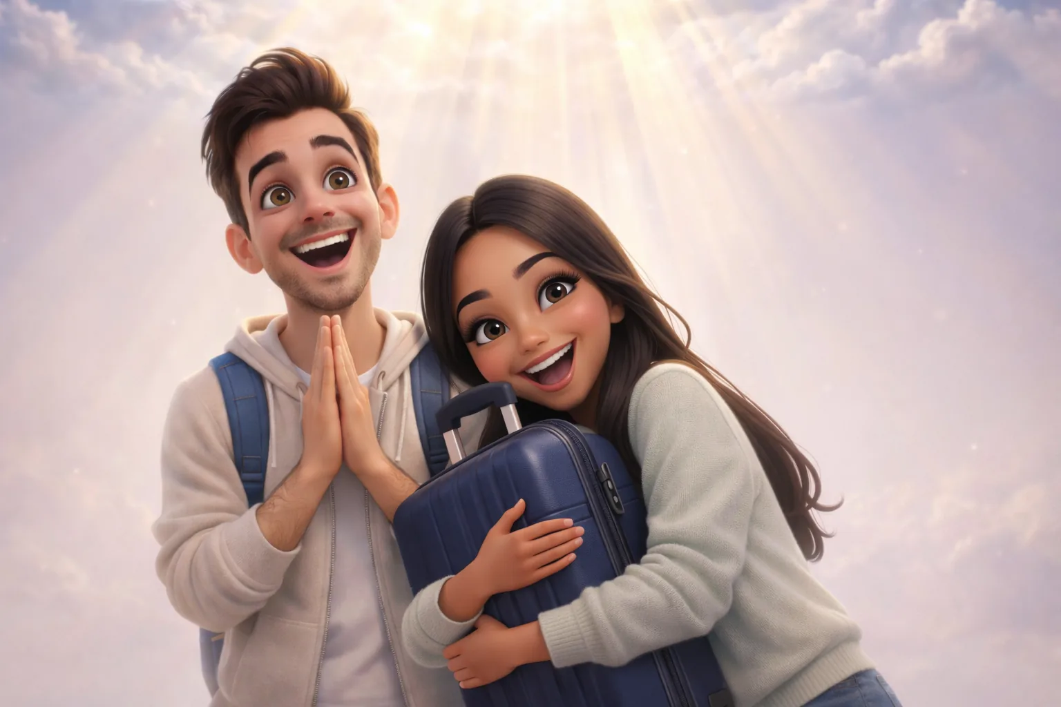 Deus te iluminou e você resolveu ajudar na nossa lua de mel