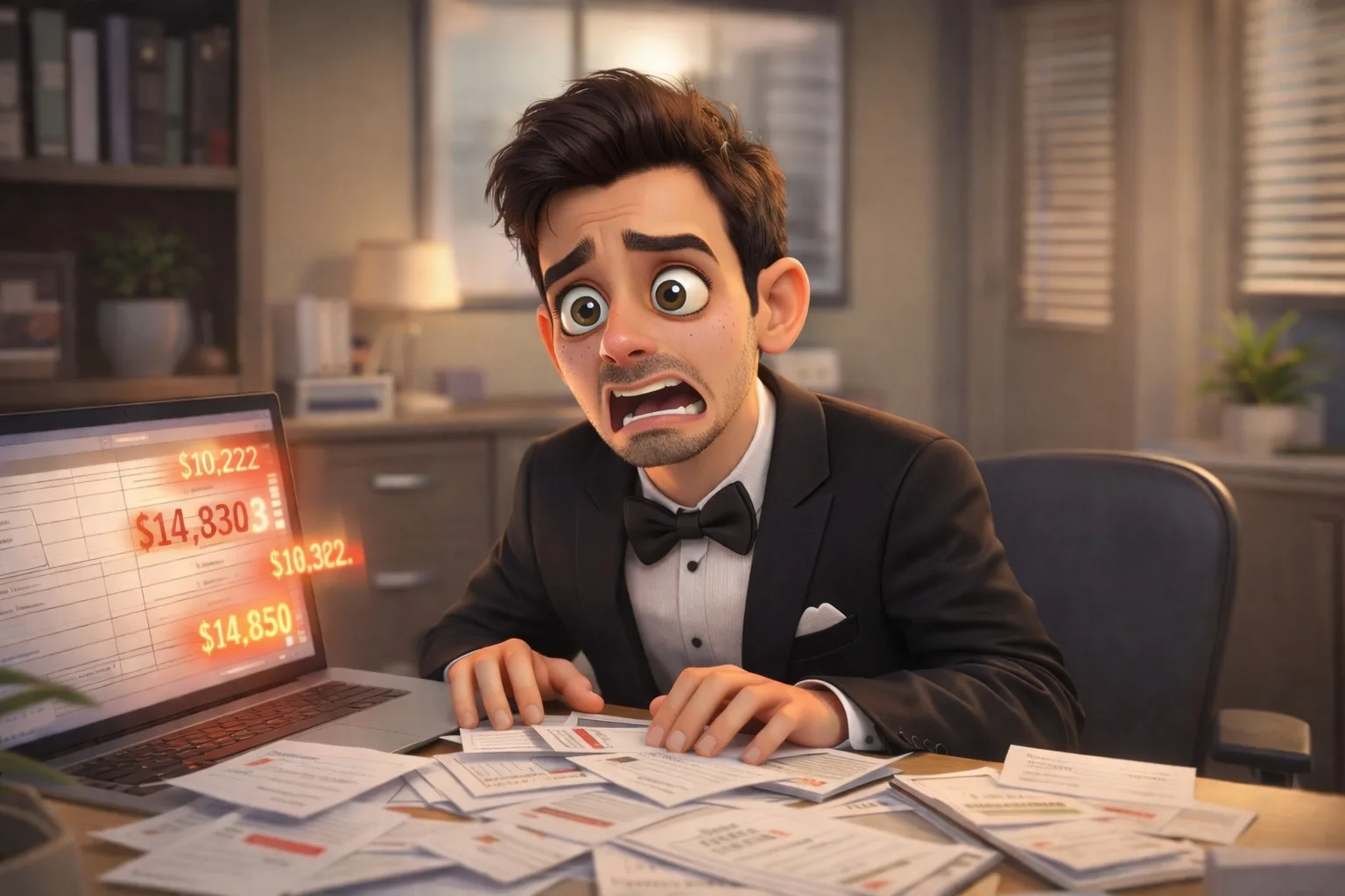 Massagem relaxante para o noivo depois de ver a conta do casamento